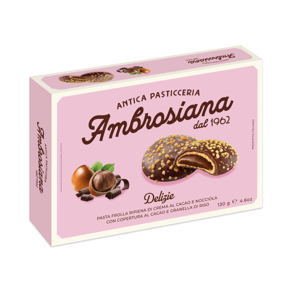 Ambrosiana Pralinati sušenky s lískooříškovým krémem 130g