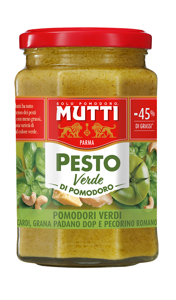 Mutti Rajčatové pesto zelené sklo