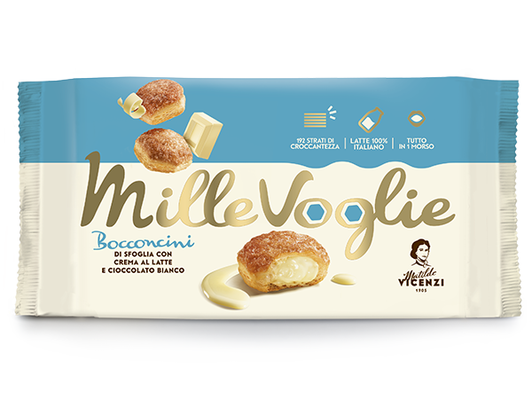 Vicenzi MilleVoglie s krémem z bílé čokolády (crema al late) 100g