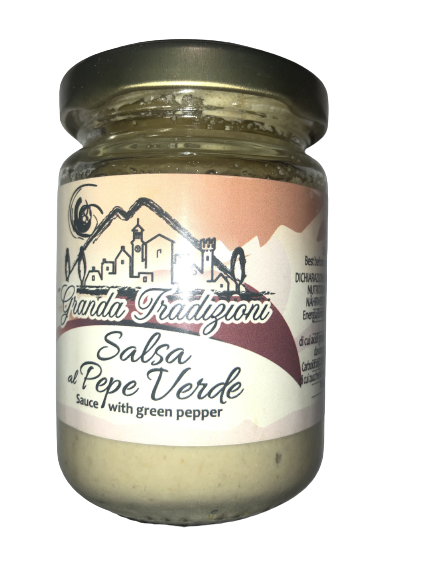 Granda Tradizioni Omáčka se zeleným pepřem - Salsa Pepe Verde 130g