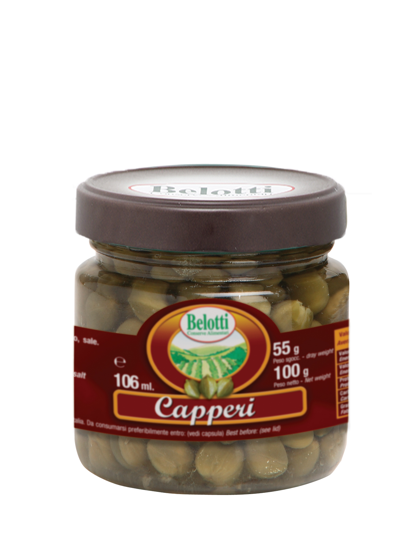 Belotti Kapary v octě (Capperi in Aceto) 106ml