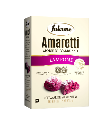 Falcone Amaretti malinové (Lampone) 170g