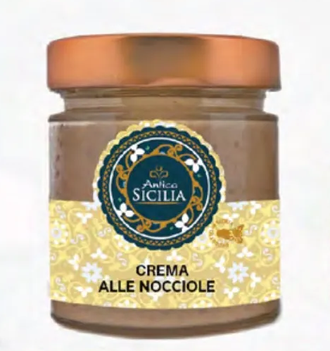 Antica Sicilia krém z lískových ořechů (Crema di Nocciole Siciliane 40%) 210g