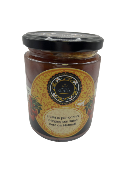 Antica Sicilia Rajčatová omáčka s masem černých prasat Nebrodi 280g