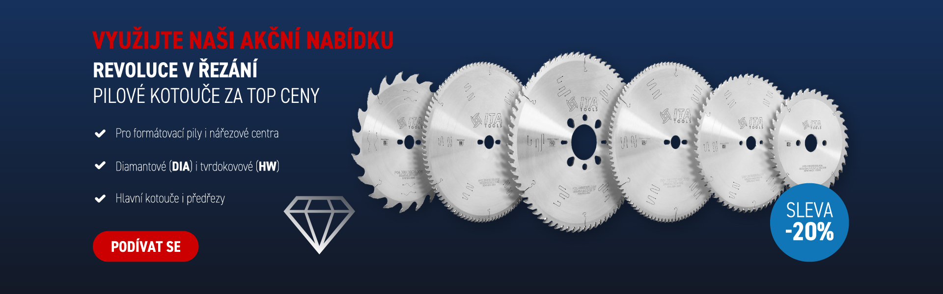 Pilové kotouče ITA TOOLS za akční ceny