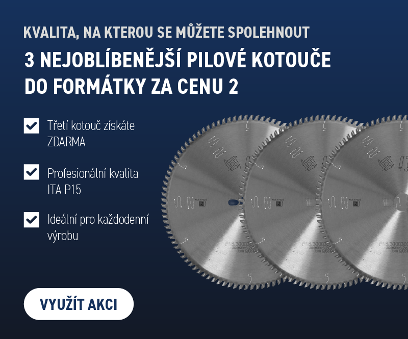 Sada pilových kotoučů na formátovací pilu