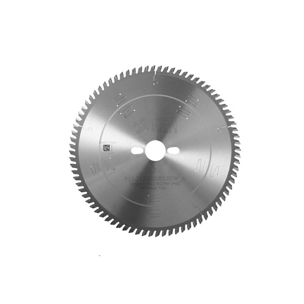 ITA P15 - Pilový kotouč pro formátovací pilu (D=250; F=30; PH=PH03; Z=80; K=3,2; P=2,2; TP (TCG))