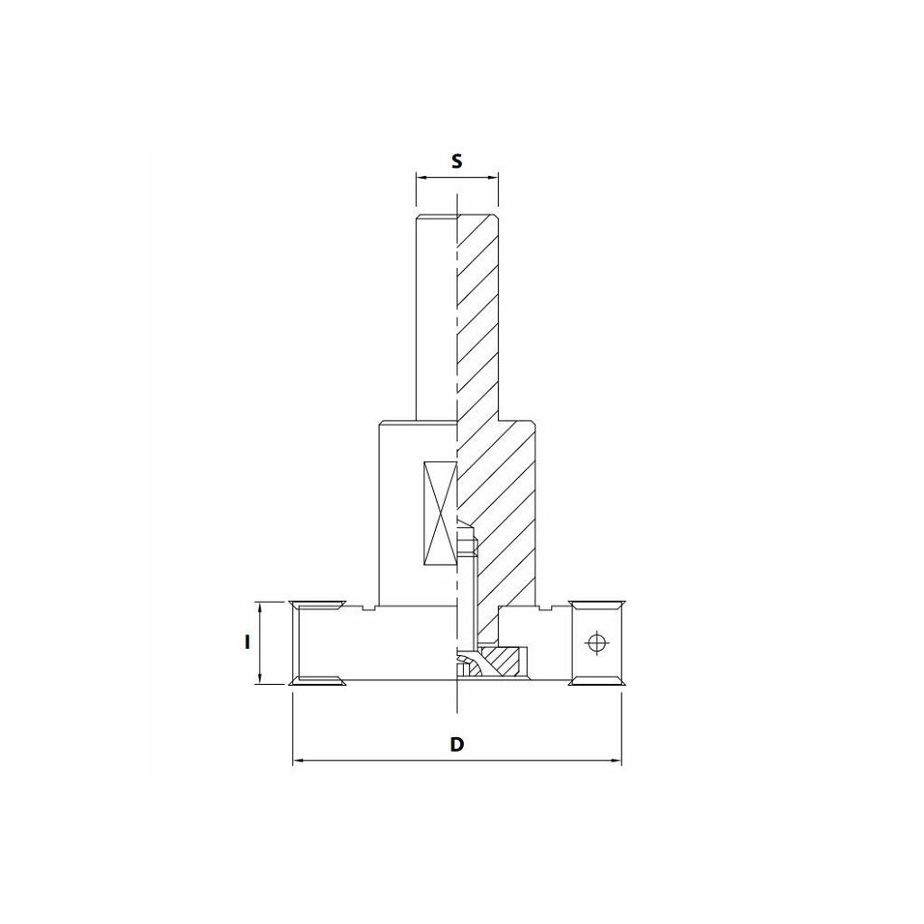 ITA Drážkovací fréza talířová (D=100; I=12; S=20; Z2+4; RH)
