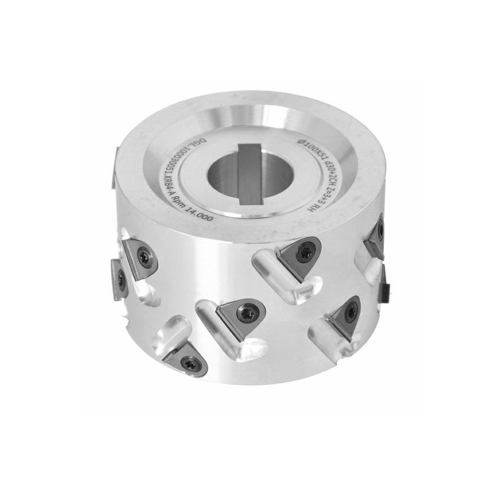 ITA DGL - Diamantová frézovácí hlava segmentová (D=100; F=30; W=2CH; I=51; k=30; H=3; Z3+3; TYP=B; RH)