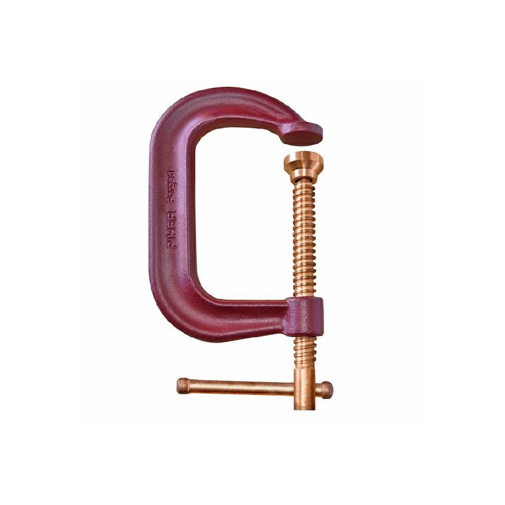 PIHER GF-svěrka s měděným závitem (Výška čelistí=100; šířka čelistí=83; nosnost=1600 kg)