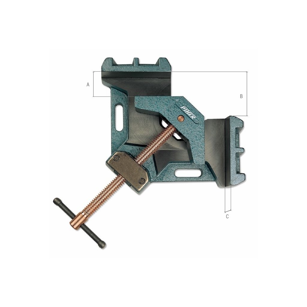 PIHER Svařovací úhelník A-10 litina A=0-8,5; B=6,5; C=3,5