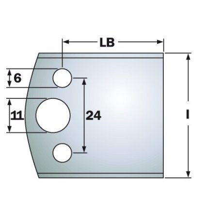 ITA 690.599 profilový nůž (L=46; H=50; K=4; SP; LB=34; T max.=20)