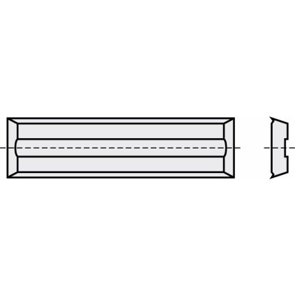 ITA Čtyřstranné, s vybráním ústředového otvoru (L=50; H=10; K=1,5; KCR08)