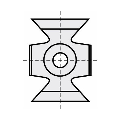 ITA Výměnná řezná destička (L=0; H=22; K=5; faza 45; HC20)