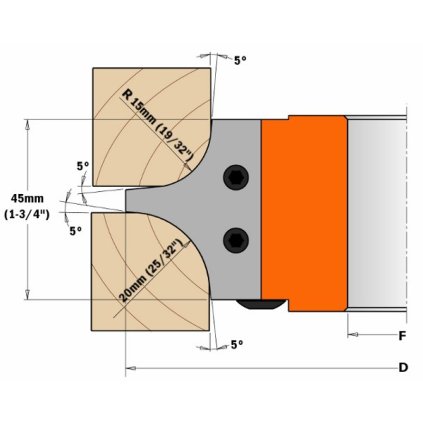ITA HWM Vyměnitelná destička (45X35X2 R=15/20)