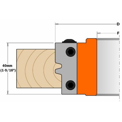 ITA HWM Vyměnitelná destička (40X18X2)