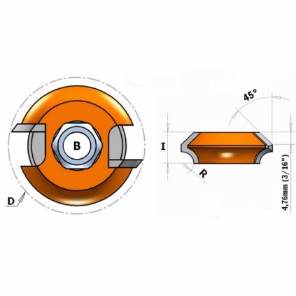 CMT Talířová fréza