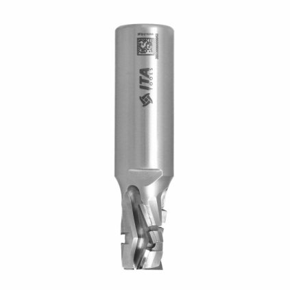 ITA DTE Diamantová fréza Z3+1 – TURBO pro NESTING (D=16; l=20; L=81; S=20; H=3,5; Z3+1; STAINLESS STEEL; RH)