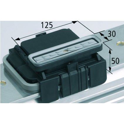 ITA VCBL-K1 vakuový blok (Parametry 130x30 H=50 mm L (podélný) pro úzké dílce)