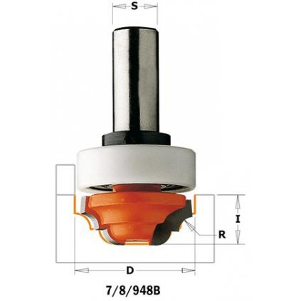 CMT Profilová okrasná fréza s ložiskem 7/8/948B