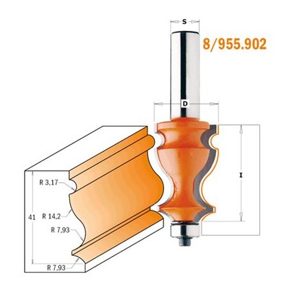 CMT Profilová s ložiskem 8/955.902