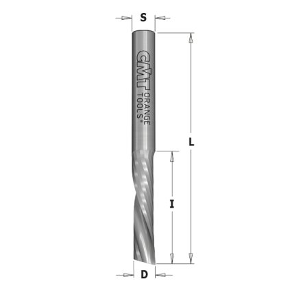 CMT Orange Tools  198.6 Spirálové bity s plným karbidem Z1 negativní