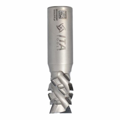 ITA DTD - Speciální diamantová stopková fréza (D=25; l=35; L=100; S=25; a45°; H=4,5; Z2+2; RH)