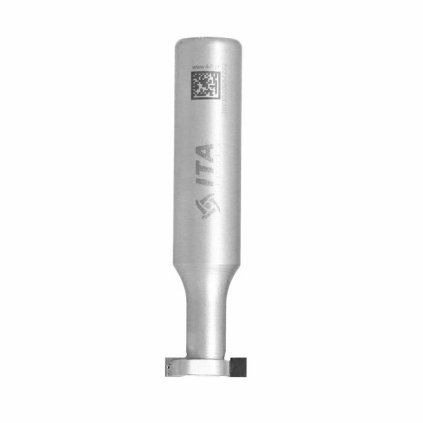 ITA FSP - Speciální diamantová stopková fréza - T-drážka (D=14,5; l=8; L=60; S=12; H=3; TYP=B; Z2+1; STEEL; RH)