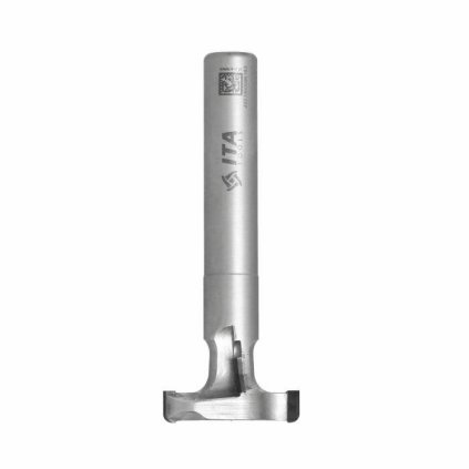 ITA FSP - Speciální diamantová stopková fréza - T-drážka (D=30; l=14; L=81; S=12; H=3; TYP=B; Z2+2; STEEL; RH)