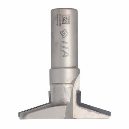 ITA FDV - Speciální diamantová stopková fréza - zkosení směren dolů 45° (D=85; l=16; L=100; S=25; H=4; D1=0; a0; Z2; STAINLESS STEEL; RH)