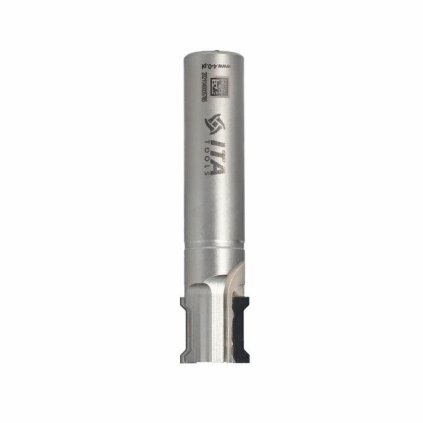 ITA FDE - Speciální diamantová stopková fréza - dvojité zkosení (D=18; l=13; L=80; S=16; H=3; D1=15; a=45; Z2; ; RH)