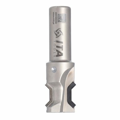 ITA FDE - Speciální diamantová stopková fréza - dvojité zkosení (D=28; l=12; L=95; S=20; H=4; D1=20; a=45; Z2; STEEL; RH)