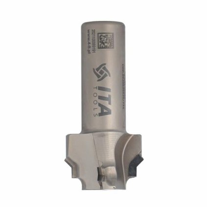 ITA FDE - Speciální diamantová stopková fréza - dvojité zkosení (D=36; l=6; L=75; S=20; H=0; D1=29,6; a=0; Z2+2; ; RH)