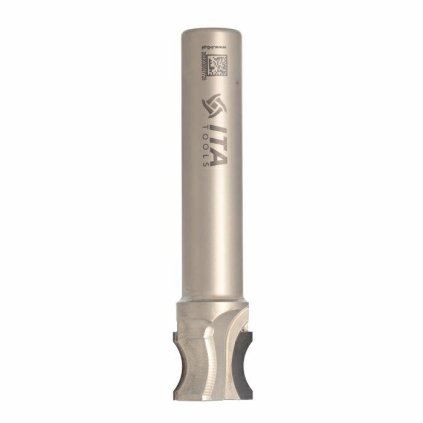 ITA FDJ - Speciální diamantové stopkové frézy - BULLNOSE (D=25,8; l=22; L=0; S=20; H=0; D1=20; R=12,5; Z2; ; RH)