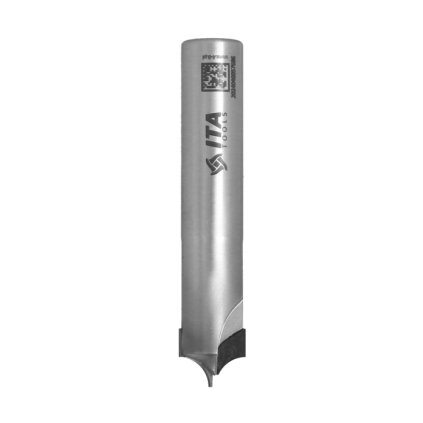ITA FDQ - Speciální diamantová stopková fréza profilová (D=13,5; l=6; L=70; S=12; H=4; R=6; Z1+1; STAINLESS STEEL; RH)