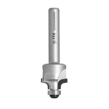 ITA FDQ - Speciální diamantová stopková fréza profilová (D=9,5; l=4,9; L=65; S=8; H=3; R=2,5; Z2; STAINLESS STEEL; RH)