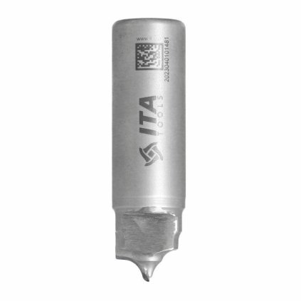 ITA FDQ - Speciální diamantová stopková fréza profilová (D=20; l=6; L=20; S=20; H=4; R=6; Z1; STAINLESS STEEL; RH)