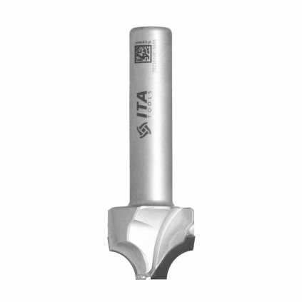 ITA FDQ - Speciální diamantová stopková fréza profilová (D=25; l=12; L=0; S=12; H=-; R=8; Z2; STAINLESS STEEL; RH)