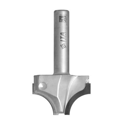 ITA FDQ - Speciální diamantová stopková fréza profilová (D=44,5; l=22,2; L=85; S=12; H=4; R=16; Z2; STAINLESS STEEL; RH)