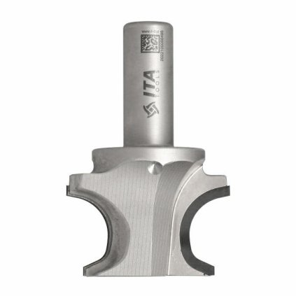 ITA FDF - Speciální diamantová stopková fréza - dvojitý rádius (D=65,27; l=26,5; L=100; S=20; H=0; D1=0; R=6; Z2; ; RH)