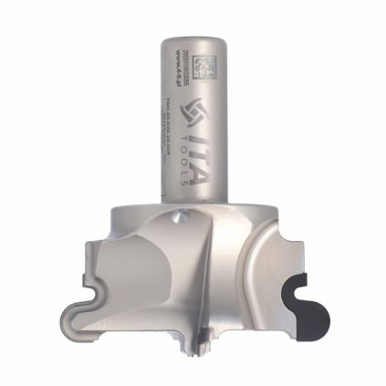 ITA FDU - Speciální diamantová stopková fréza - pro podřezávání (D=80; l=20,5; L=94,5; S=20; H=0; Z2+2; STAINLESS STEEL; RH)