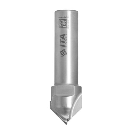 ITA FDH - Diamantová fréza profilová pro zkosení (D=22; l=11; L=75; S=16; H=4; a45; Z1; STAINLESS STEEL; RH)