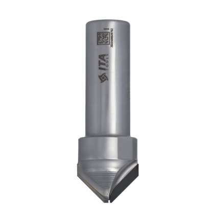 ITA FDH - Diamantová fréza profilová pro zkosení (D=27; l=11,9; L=80; S=20; H=4; a45; Z1+1; STAINLESS STEEL; RH)