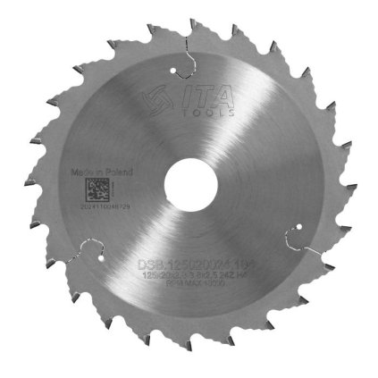 ITA DSB - DIA Předřezový kónický kotouč pro formátovací pilu (D=125; F=20; PH=-; Z=24; K=2,8; P=3,8; T (KONICKÝ); H=4)
