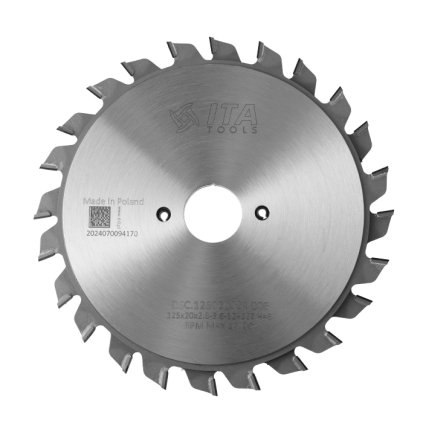 ITA DSC - DIA Předřezový skládaný kotouč pro formátovací pilu (D=125; F=20; PH=-; Z=12+12; K=2,8-3,6; P=2,2; PR; H=6)
