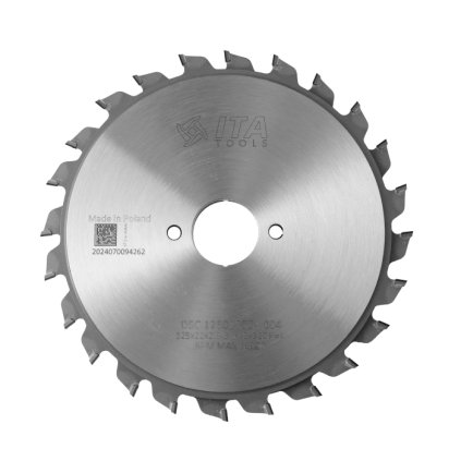 ITA DSC - DIA Předřezový skládaný kotouč pro formátovací pilu (D=125; F=22; PH=-; Z=12+12; K=2,8-3,6; P=2,2; FTG; H=4)