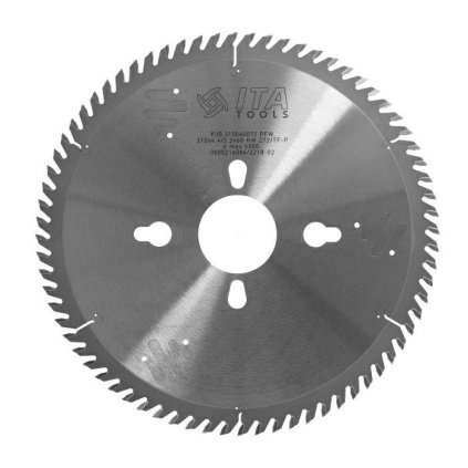 ITA P30 - Pilový kotouč pro nářezové centrum - NANO karbid (D=310; F=0; PH=2/14/100; Z=72; K=4,4; P=3,2; )