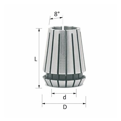 ITA ER25 DIN6499 (D=26; I=34; F=6)