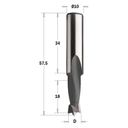 CMT/ITA 361 Krátký S=10x34 (D=6; I=18; L=57,50; S=10; RH)