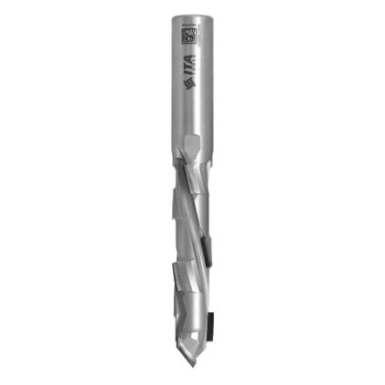 ITA DTA.V – Diamantové stopkové frézy Z1+1 s V hrotem (D=16; l=65; L=130; S=16; H=2,5; STAINLESS STEEL; Z1+1; RH)